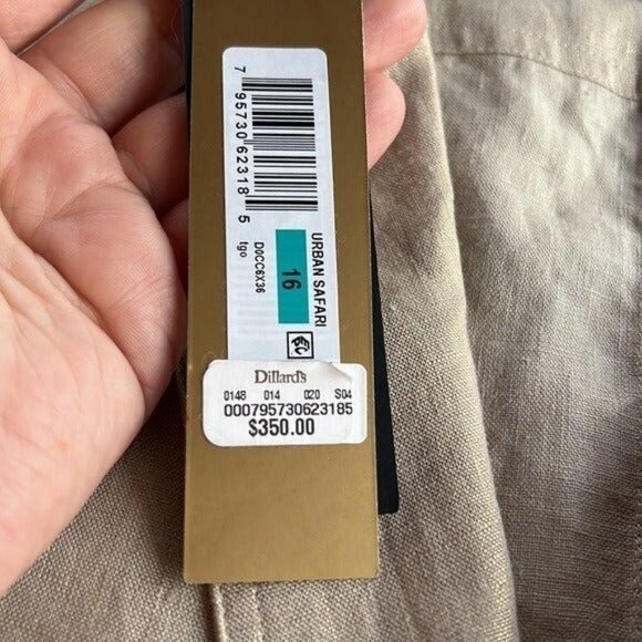 Donna Karan “Urban Safari” Linen Top - NWT! - Picture 9 of 12